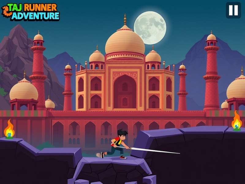 Taj Runner Agra Adventure Game Screenshot